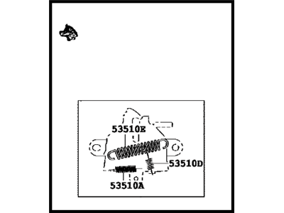 Lexus RX350 Hood Latch - 53510-0E130