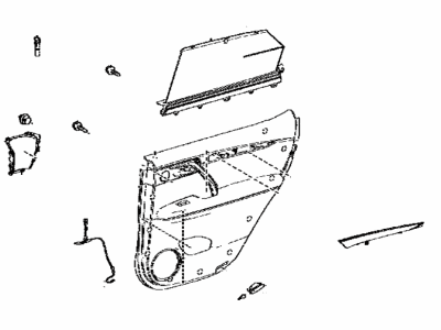 Lexus 67640-0E792-21 Panel Assembly, RR Door