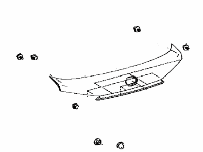 Lexus 76801-0E290-G0 GARNISH Sub-Assembly, Ba