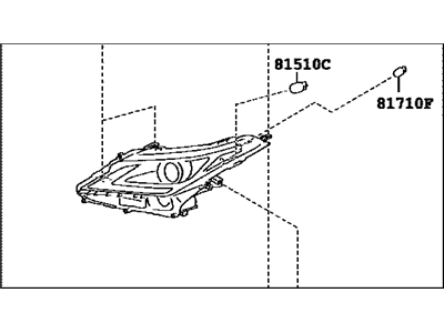 Lexus RX350 Headlight - 81150-0E290