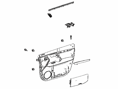 Lexus 67620-0E210-C5 Panel Assembly, Door Trim