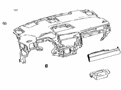 Lexus 55401-0E200-E0 Pad Sub-Assembly, INSTRU