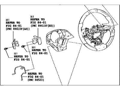 Lexus 45100-0E450-C6 Steering Wheel Assembly