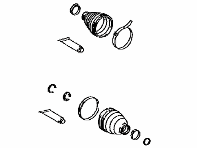 Lexus 04429-0E010 Boot Kit, Rear Drive Shaft