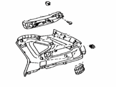 Lexus 62480-48140-A0 Garnish Assy, Roof Side, Inner LH