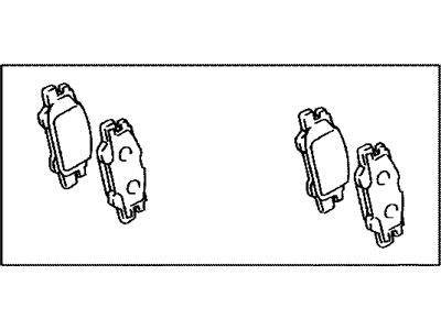 Lexus 04466-48030 Rear Disc Brake Pad Kit