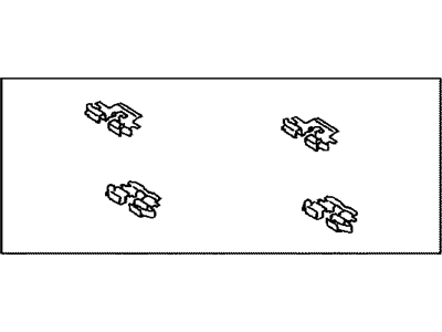 Lexus 04948-48020 Fitting Kit, Disc Brake, Rear