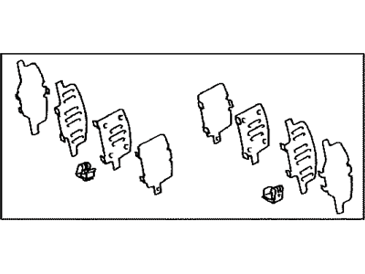 Lexus 04946-48040 Shim Kit, Anti Squeal(For Rear Disc Brake)