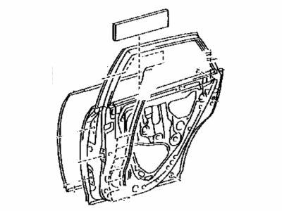 Lexus 67003-48090 Panel Sub-Assy, Rear Door, RH