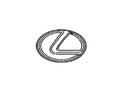 Lexus 75311-48070 Radiator Grille Emblem (Or Front Panel)