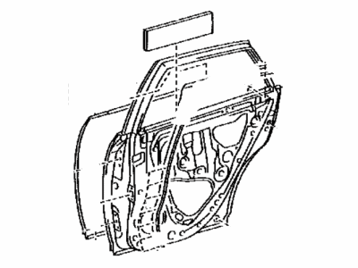 Lexus 67004-48090 Panel Sub-Assy, Rear Door, LH