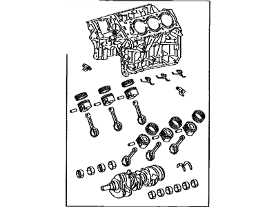 Lexus 11400-20100 Block Assy, Short