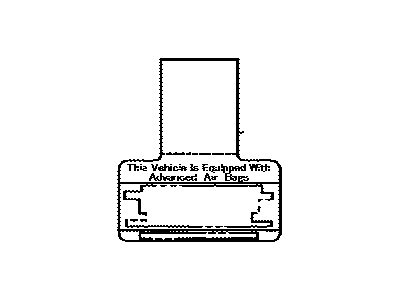 Lexus 74599-48010 Label, Driver & Passenger Air Bag Information