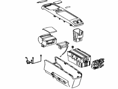 Lexus RX400h Center Console Base - 58810-48300-B2