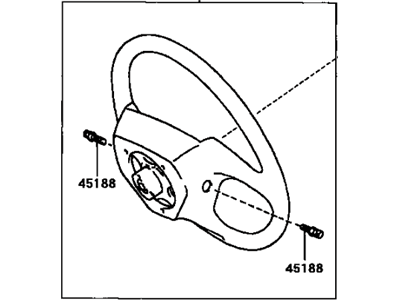 Lexus 45100-48291-E0 Wood Steering Wheel Assembly