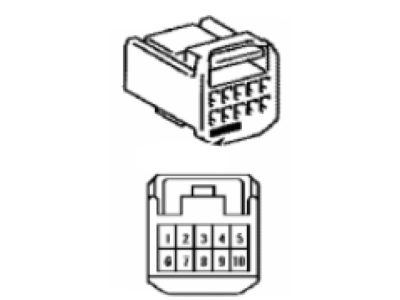 Lexus 90980-12368 Housing, Connector F