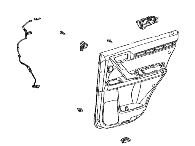 Lexus 67640-60E20-C5 PANEL ASSY, RR DOOR