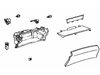 Lexus 55550-50120-C1 Door Assy, Glove Compartment