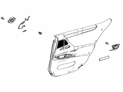 Lexus 67630-33G80-21 Panel Assembly, RR Door