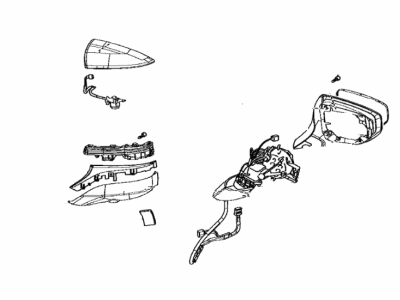 Lexus 87910-33F20-A1 Mirror Assembly, Outer R