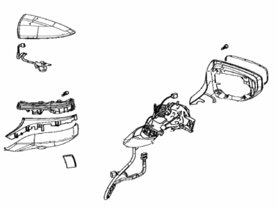 Lexus 87940-33F20-C1 Mirror Assembly, Outer R