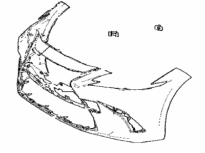 2019 Lexus ES300h Bumper - 52119-3T943