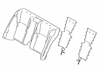 Lexus 71077-33P10-F5 COVER SUB-ASSY, RR S