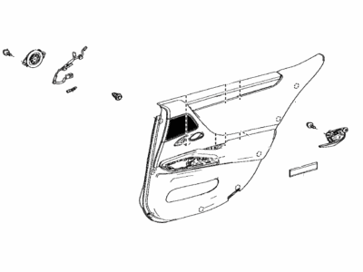 Lexus 67640-33G60-Q3 Panel Assembly, RR Door