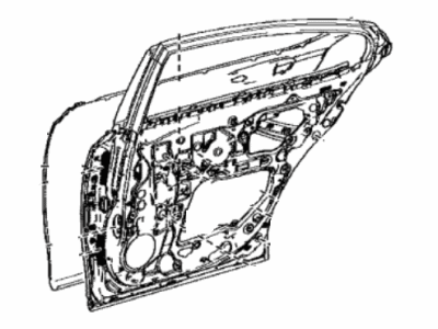 Lexus 67003-33310 Panel Sub-Assembly, RR D