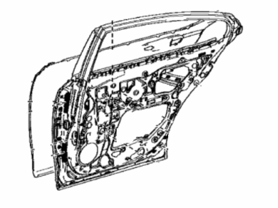 Lexus 67004-33301 Panel Sub-Assembly, RR D