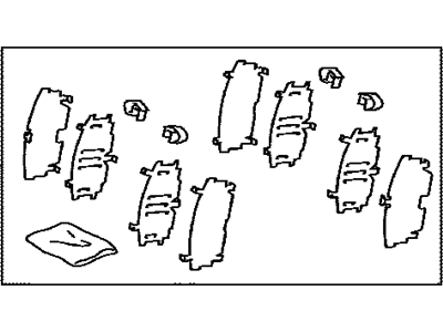 Lexus 04945-12111 SHIM Kit, Anti SQUEAL