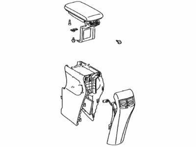 Lexus 58901-75022-23 Box Sub-Assembly, Console