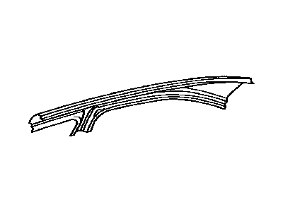 Lexus 61225-75010 Rail, Roof Side Outer Upper No.1, RH