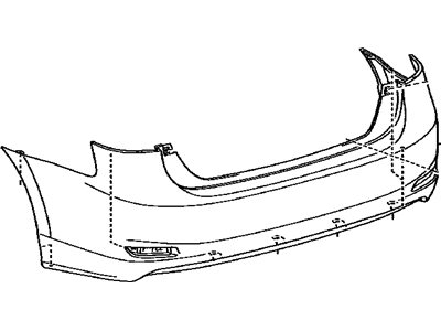 Lexus 52159-75901 Rear Bumper Cover