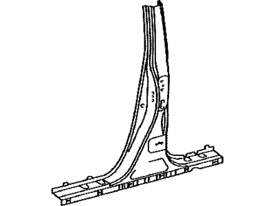 Lexus 61312-75010 Pillar, Center Body, Outer LH