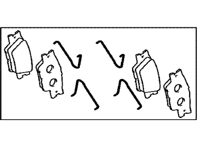 Lexus 04466-42060 Rear Disc Brake Pad Kit