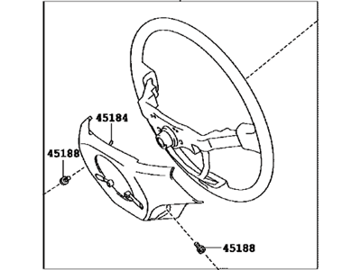 Lexus 45100-75030-E0 Steering Wheel Assembly