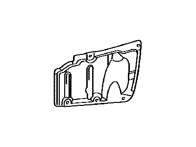 Lexus 51443-12080 Engine Under Cover, Rear Right