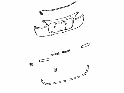 Lexus 76801-75021-A0 GARNISH Sub-Assembly, Luggage