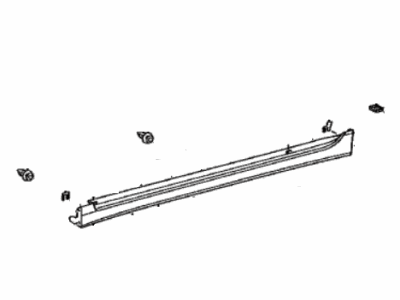 Lexus 75860-75020-B2 Moulding Assy, Body Rocker Panel, LH