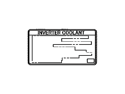 Lexus G92A1-48010 Label, Hybrid Coolant System Information