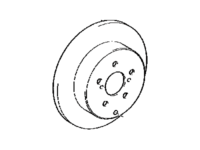 Lexus 42431-42060 Disc, Rear