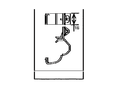 Lexus 82711-35470 Clamp, Wiring Harness