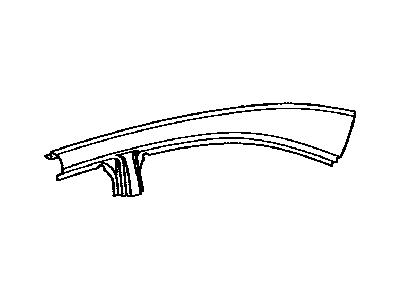 Lexus 61226-75010 Rail, Roof Side Outer Upper No.1, LH