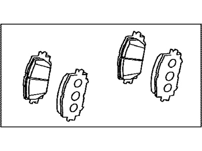 Lexus 04465-42160 Front Disc Brake Pad Kit