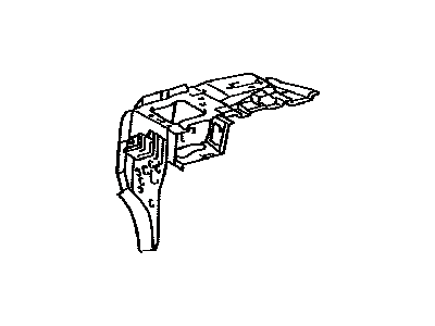 Lexus 64304-75020 Reinforce Sub-Assy, Package Tray Bracket, RH