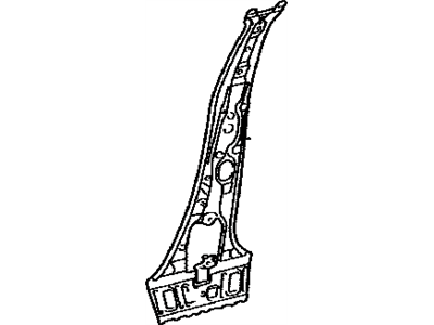 Lexus 61305-75010 Reinforce Sub-Assy, Center Body Pillar, Lower RH