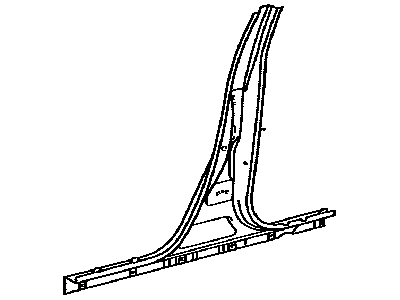 Lexus 61311-75010 Pillar, Center Body, Outer RH