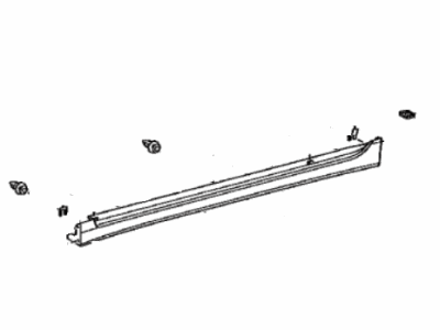 Lexus 75850-75020-B3 Moulding Assy, Body Rocker Panel, RH