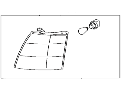 Lexus 81610-50050 Lamp Assy, Parking & Clearance, RH